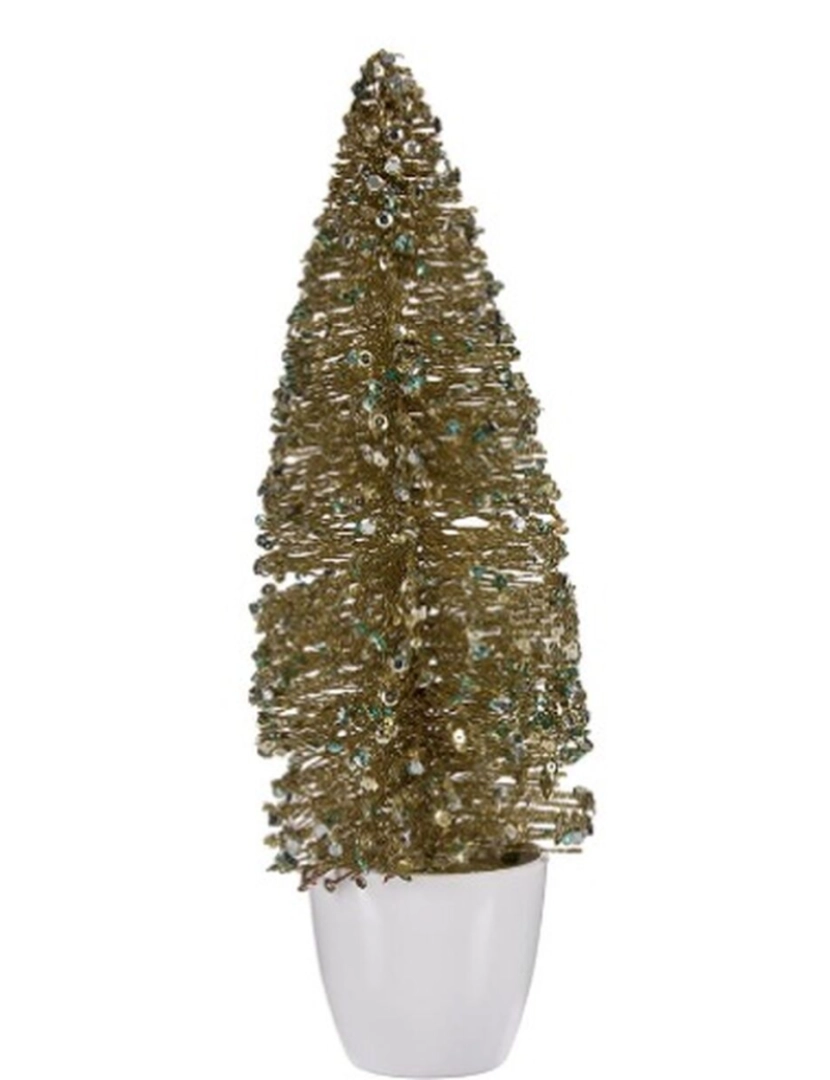 imagem de Figura Decorativa Árvore de Natal Bronze Dourado Plástico 10 x 33 x 10 cm (6 Unidades)2