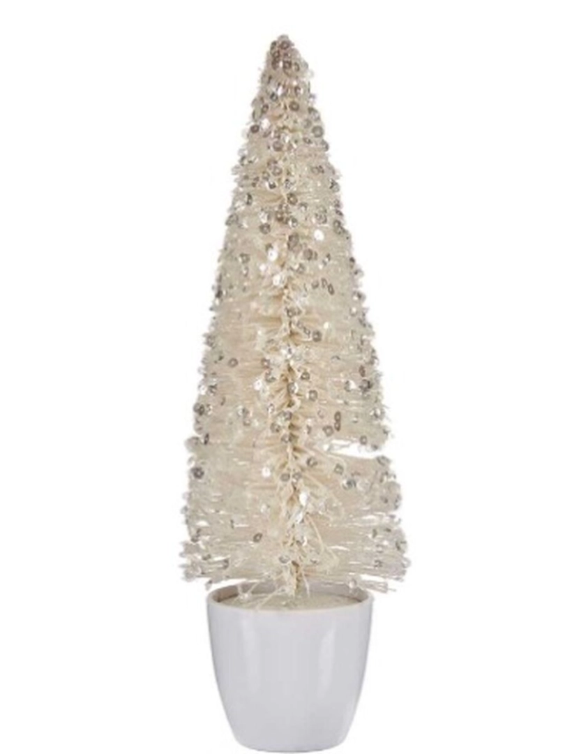 imagem de Figura Decorativa Árvore de Natal Branco Plástico 10 x 33 x 10 cm (6 Unidades)2