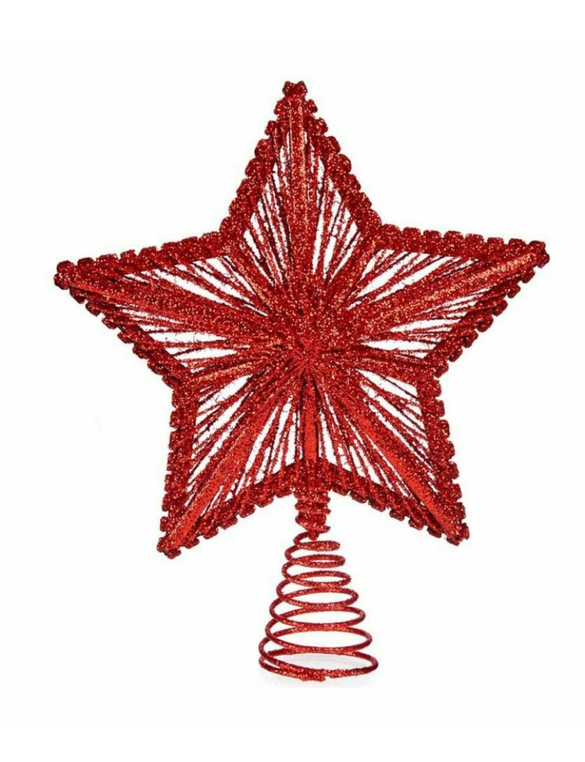 imagem de Estrela de Natal Vermelho Aço Plástico 20 x 5 x 25 cm (10 Unidades)2