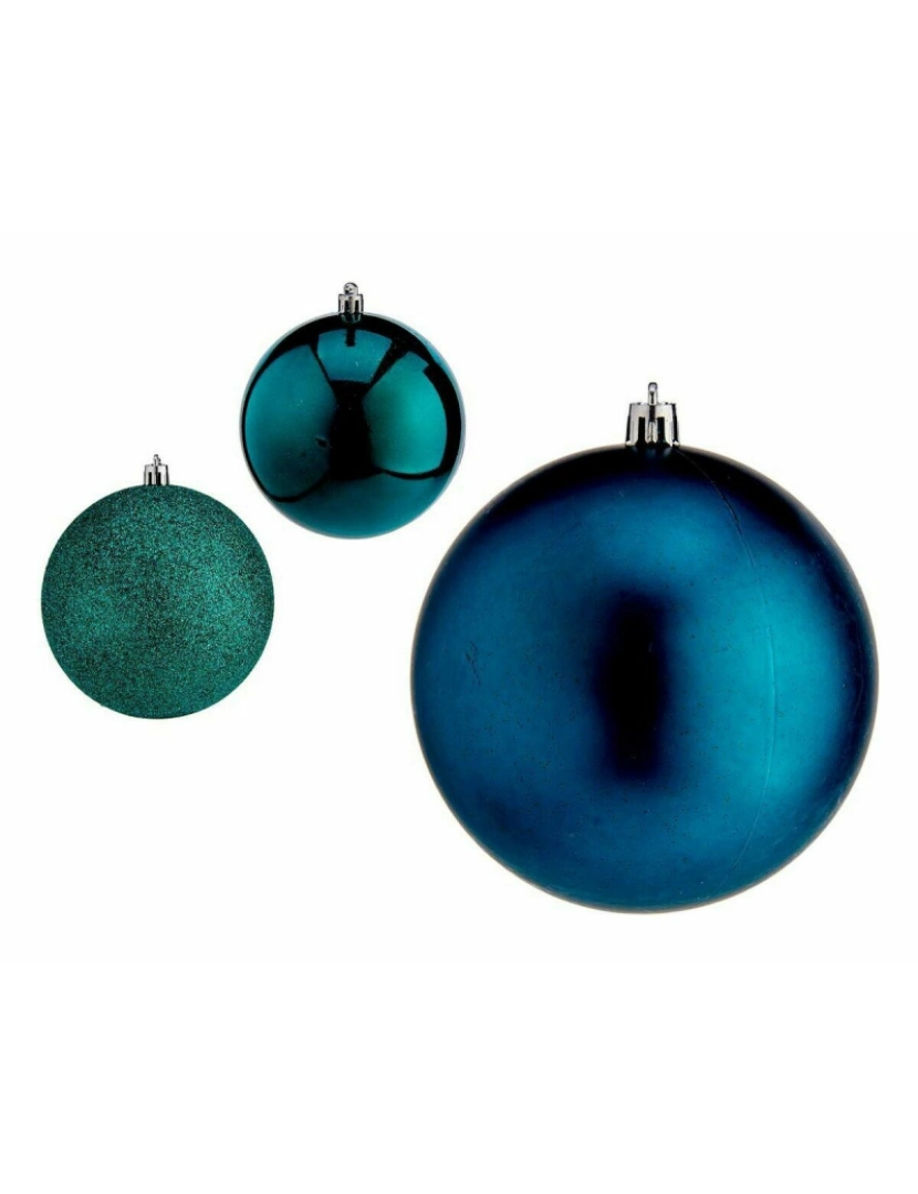 imagem de Conjunto de bolas de Natal Azul Plástico 10 x 11 x 10 cm (12 Unidades)2
