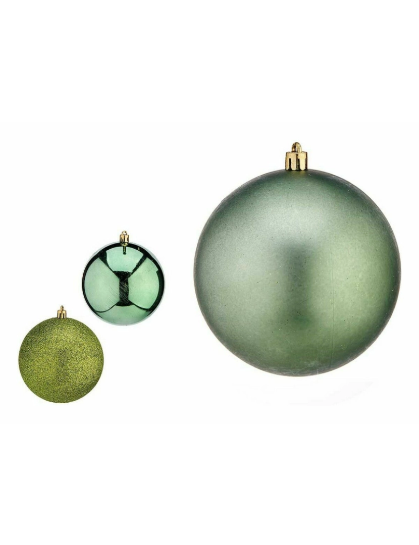 imagem de Conjunto de bolas de Natal Verde Plástico 10 x 11 x 10 cm (12 Unidades)2