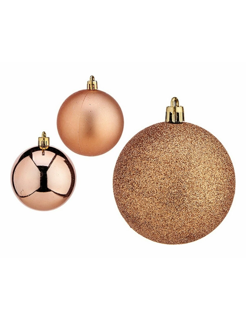 imagem de Conjunto de bolas de Natal Cobre Plástico Ø 7 cm (12 Unidades)2