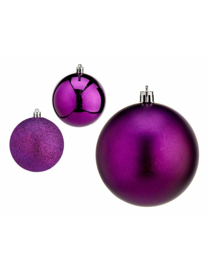 imagem de Conjunto de bolas de Natal Roxo Plástico 8 x 8 x 47 cm (12 Unidades)2