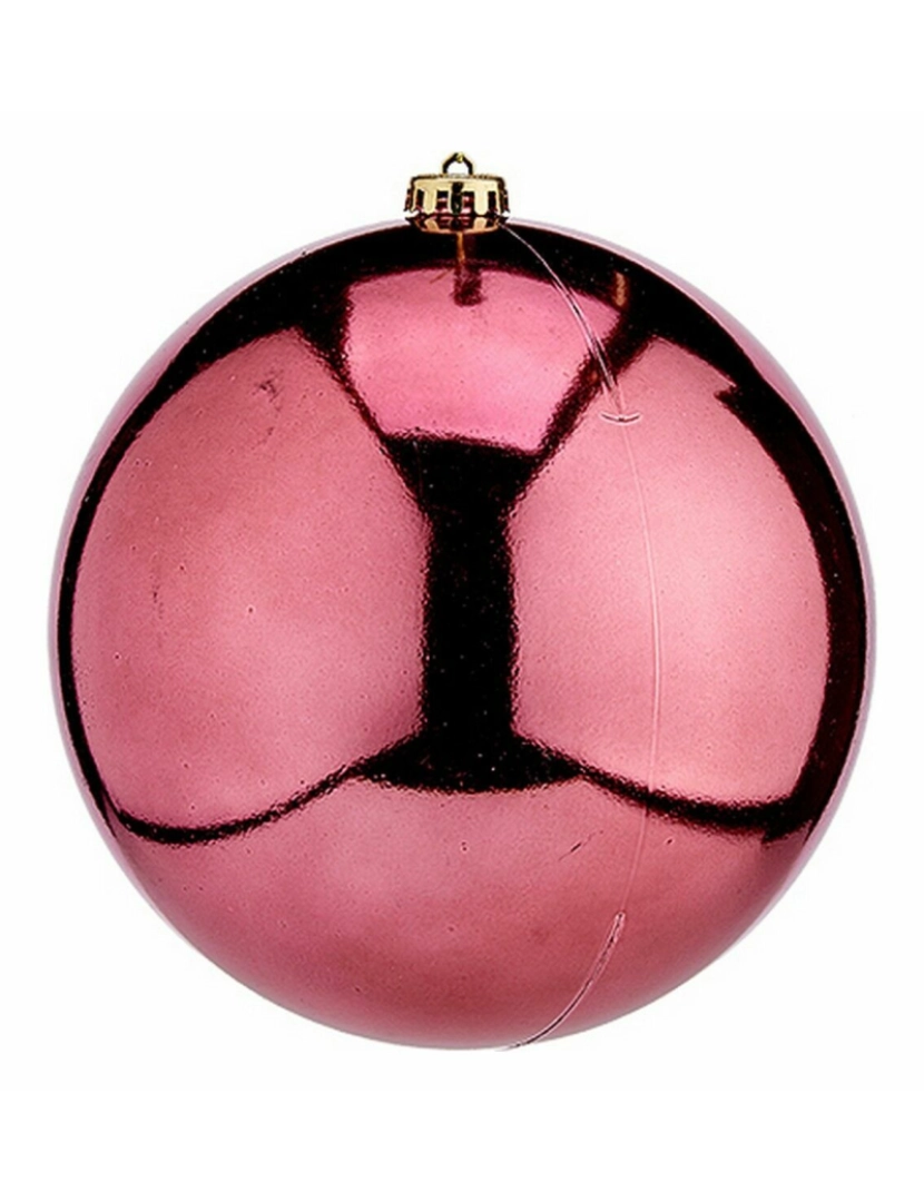 imagem de Bola de Natal Cor de Rosa Plástico 20 x 31 x 20 cm (12 Unidades)2