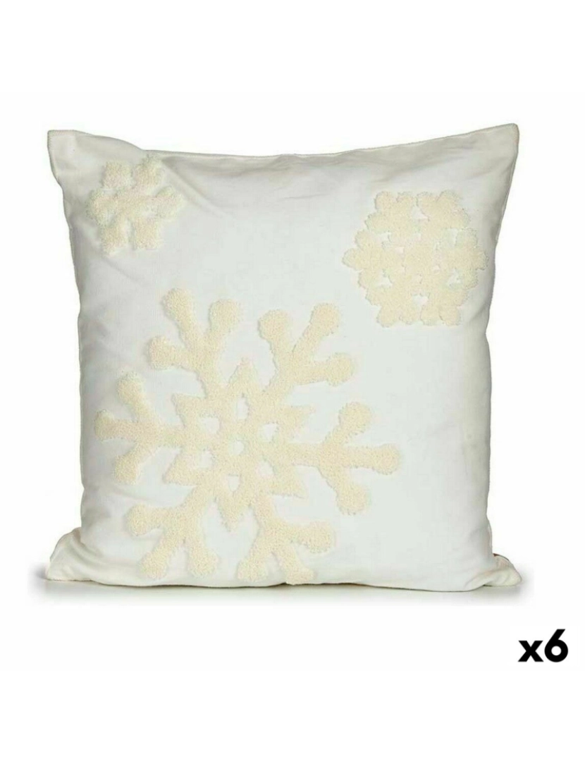 Krist+ - Capa de travesseiro Flocos de neve 45 x 1 x 45 cm (6 Unidades)