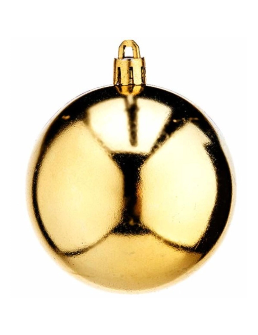 imagem de Conjunto de bolas de Natal Dourado PVC Ø 7 cm (12 Unidades)3