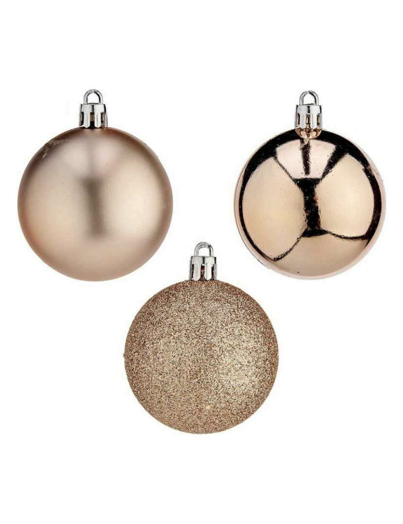 imagem de Conjunto de bolas de Natal champagne Plástico Ø 6 cm (12 Unidades)2