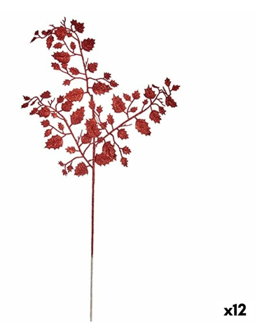 Krist+ - Rama Purpurina Vermelho Metal Plástico 41 x 75 x 2,5 cm (12 Unidades)