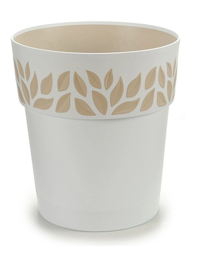 imagem de Vaso Autoirrigável Stefanplast Cloe Branco Plástico 25 x 25 x 25 cm (6 Unidades)2