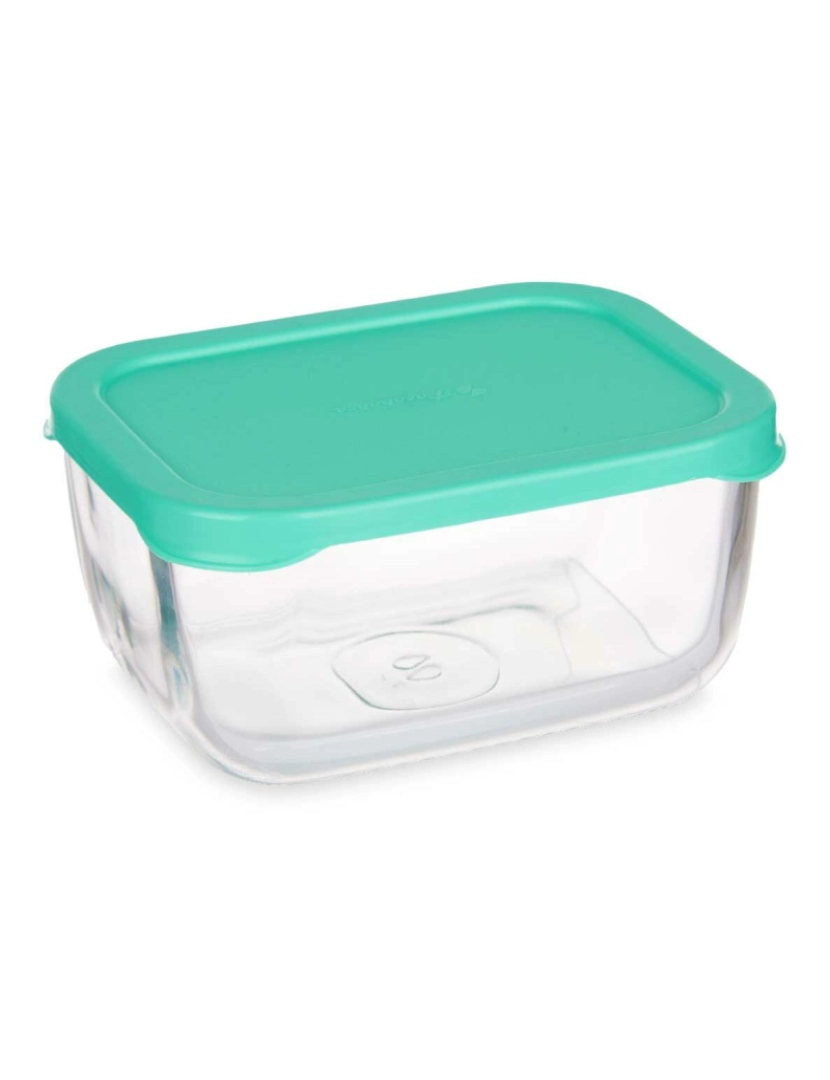 imagem de Lancheira SNOW BOX Verde Transparente Vidro Polietileno 420 ml (12 Unidades)2