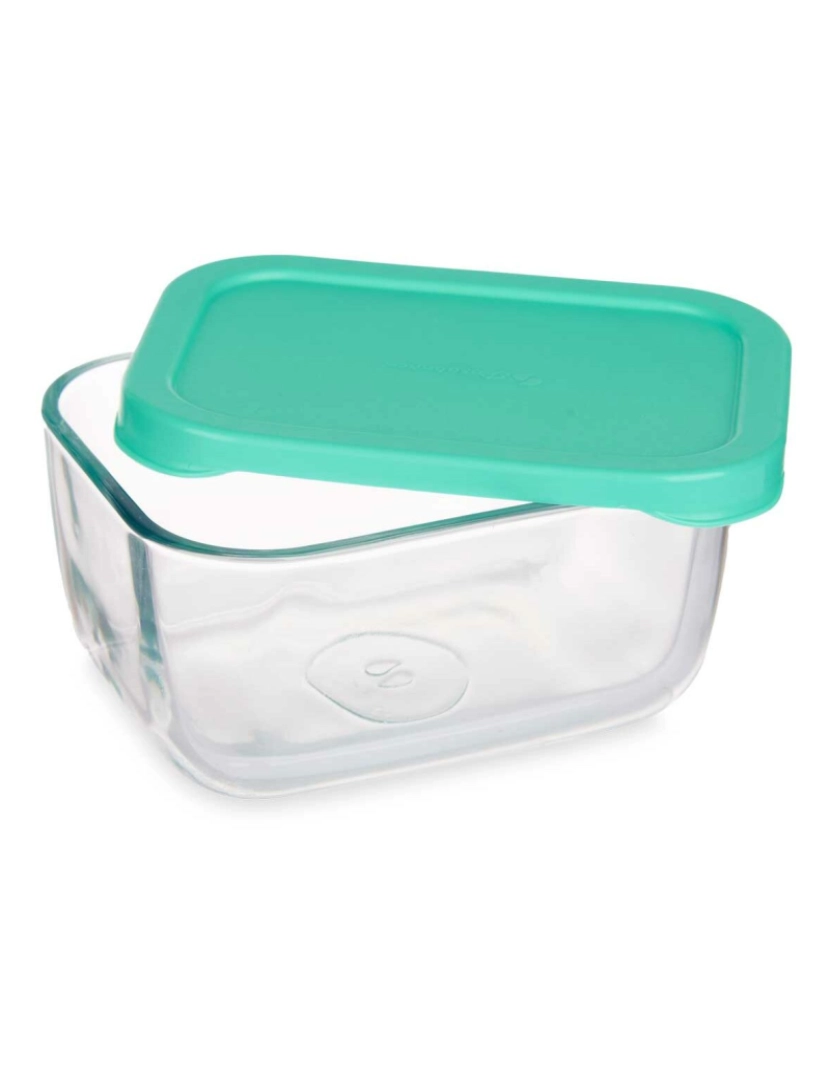 imagem de Lancheira SNOW BOX Verde Transparente Vidro Polietileno 420 ml (12 Unidades)3