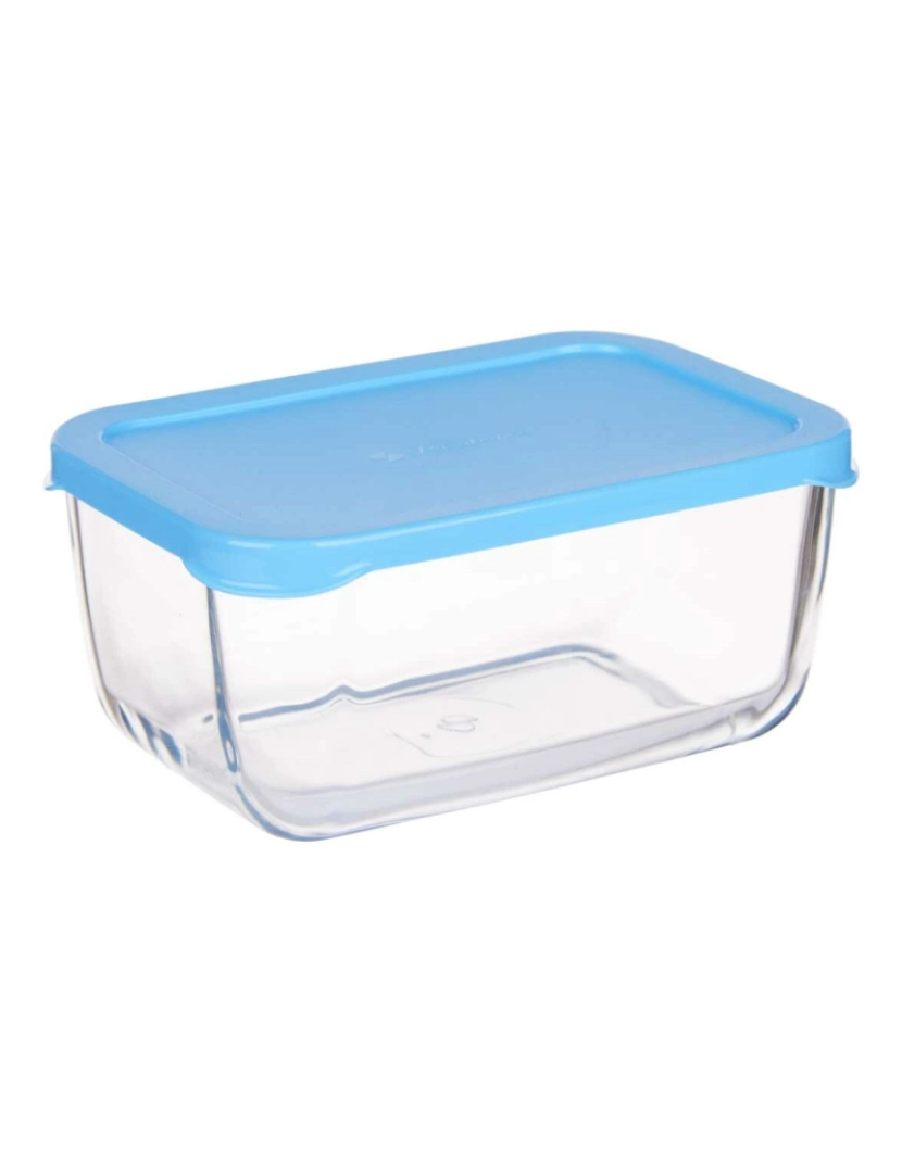 imagem de Lancheira SNOW BOX Azul Transparente Vidro Polietileno 790 ml (12 Unidades)2