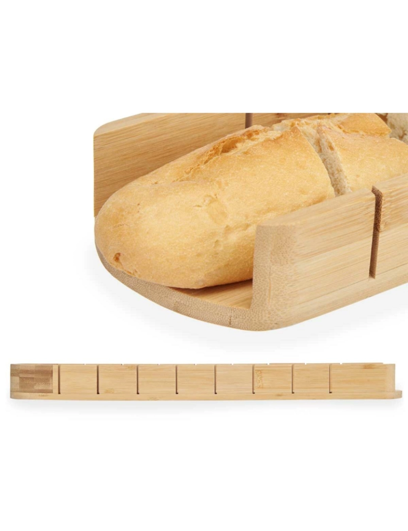 imagem de Tábua de Bambu para Cortar Pão Castanho Bambu 50 x 4,5 x 11 cm (6 Unidades)3