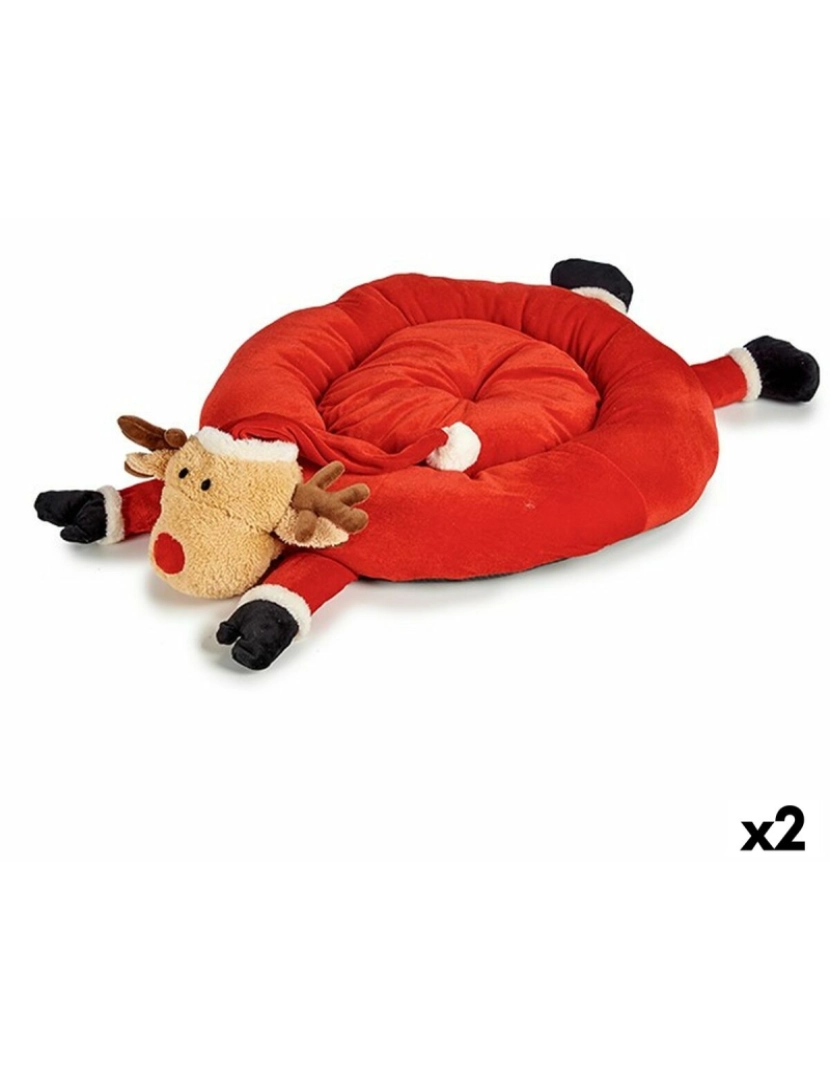 Krist+ - Cama para cães Rena Vermelho 84 x 18 x 97 cm (2 Unidades)