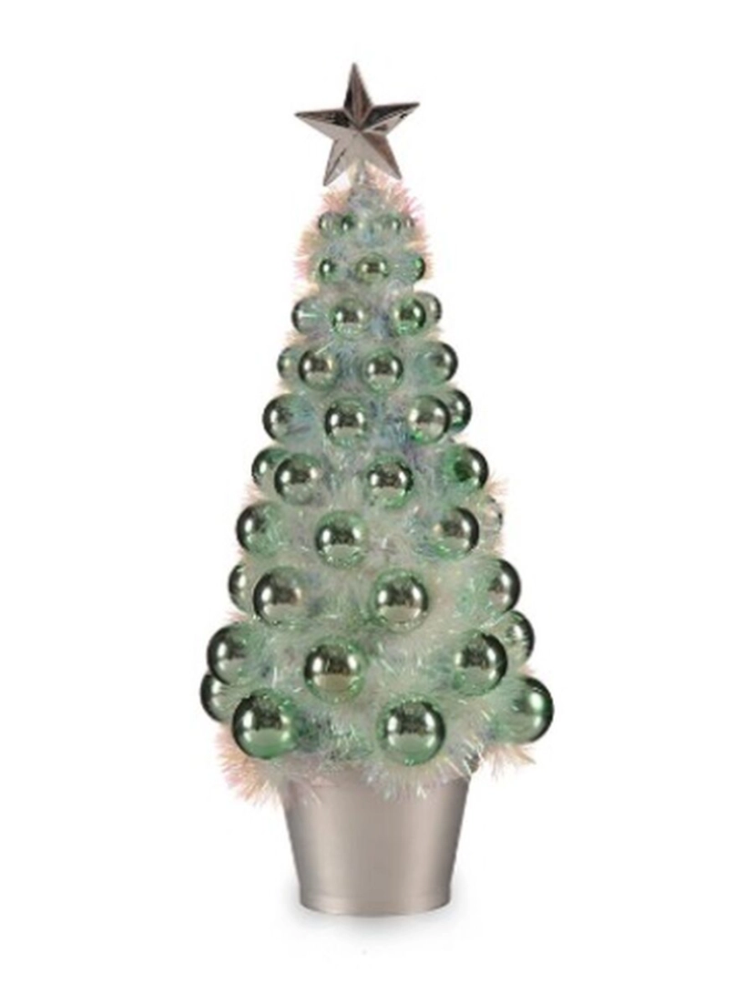 imagem de Figura Decorativa Árvore de Natal Verde Polipropileno PET 16 x 37,5 x 16 cm (12 Unidades)2