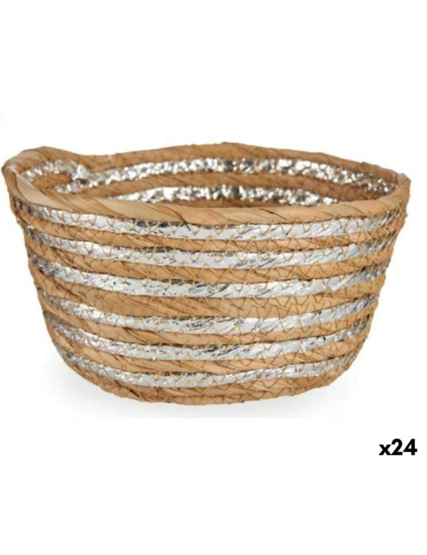 imagem de Cesta Decorativa Prateado Natural 20 x 10 x 20 cm (24 Unidades)1