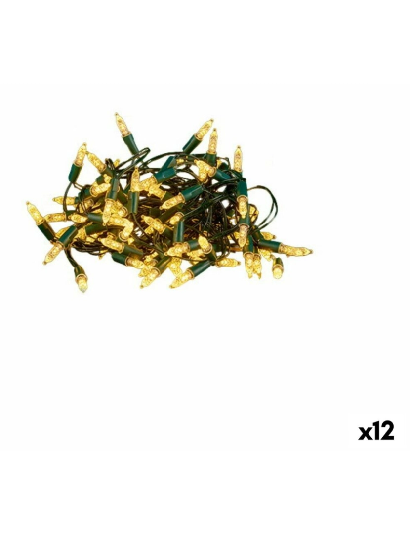 Krist+ - Grinalda de Luzes LED Amarelo 450 x 9 x 2 cm (12 Unidades)