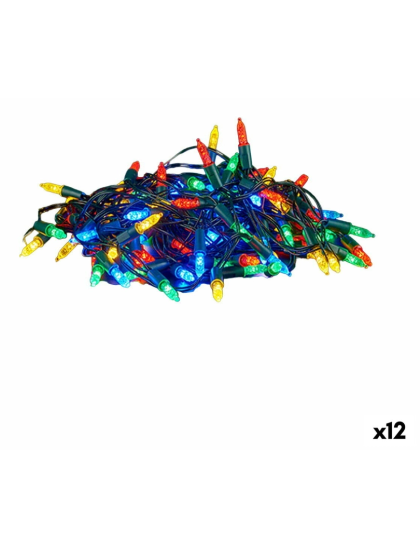 Krist+ - Grinalda de Luzes LED Multicolor 450 x 9 x 2 cm (12 Unidades)