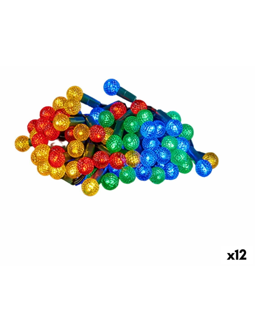 Krist+ - Grinalda de Luzes LED Multicolor 800 x 10 x 2 cm (12 Unidades)