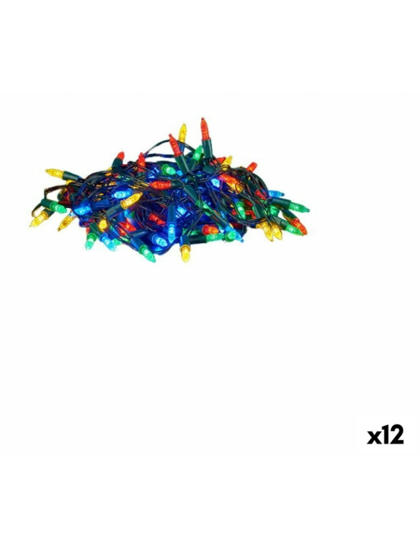 Krist+ - Grinalda de Luzes LED Multicolor 900 x 10 x 2 cm (12 Unidades)