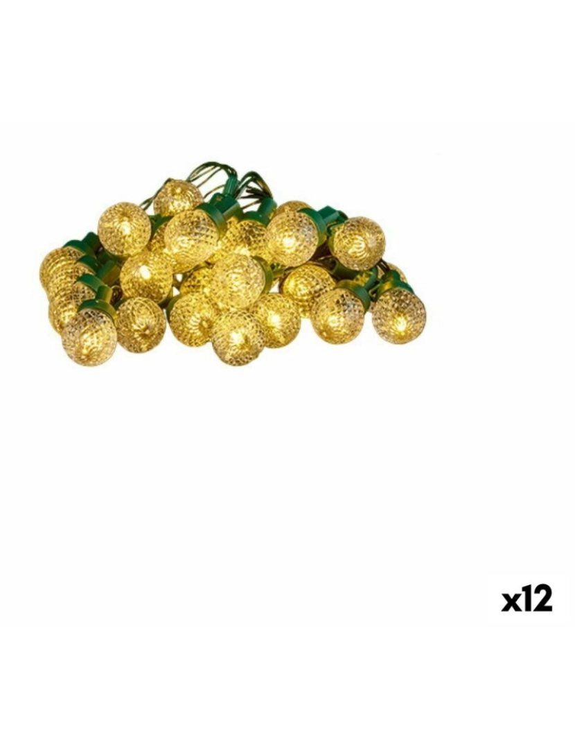 Krist+ - Grinalda de Luzes LED Amarelo 600 x 5 x 2 cm (12 Unidades)