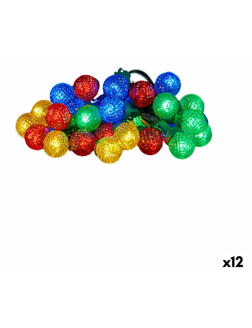 Krist+ - Grinalda de Luzes LED Multicolor 600 x 5 x 2 cm (12 Unidades)
