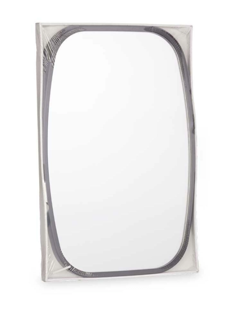 imagem de Espelho de parede Preto Cristal Polipele 43 x 65 x 3 cm (4 Unidades)3