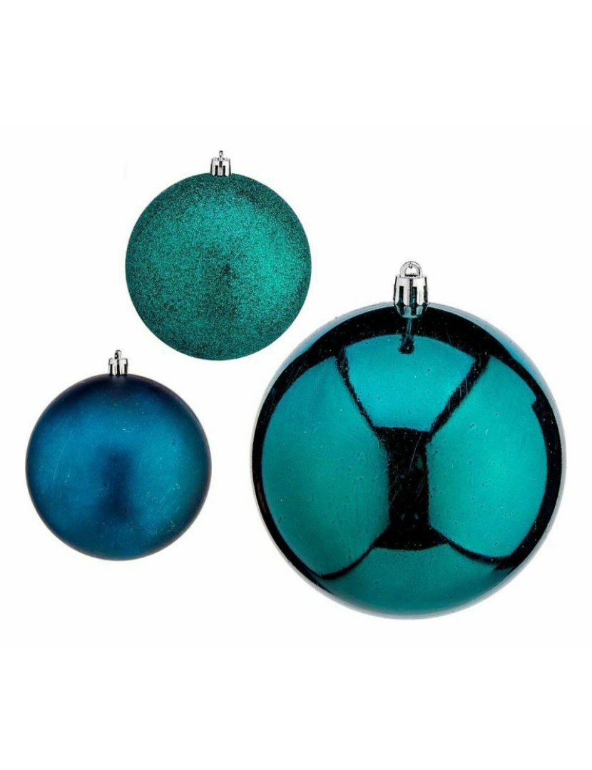 imagem de Conjunto de bolas de Natal Azul Plástico 10 x 11 x 10 cm (16 Unidades)2