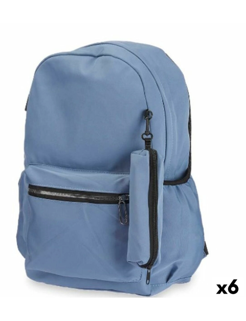 Pincello - Mochila Escolar Azul 37 x 50 x 7 cm (6 Unidades)