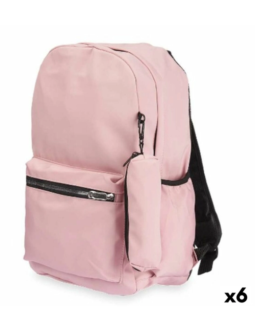 Pincello - Mochila Escolar Cor de Rosa 37 x 50 x 7 cm (6 Unidades)