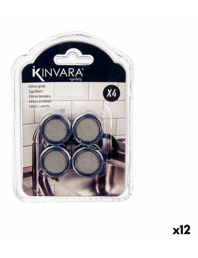 Kinvara - Filtro para torneira Conjunto (12 Unidades)