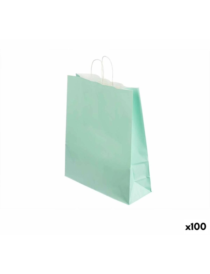 Pincello - Mala de Papel Verde 32 X 12 X 50 cm (100 Unidades)