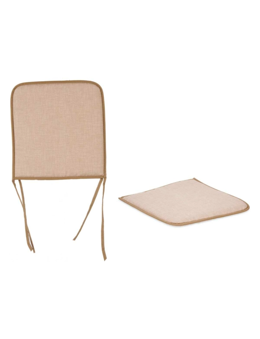 imagem de Almofada para cadeiras Bege 38 x 2,5 x 38 cm (4 Unidades)2