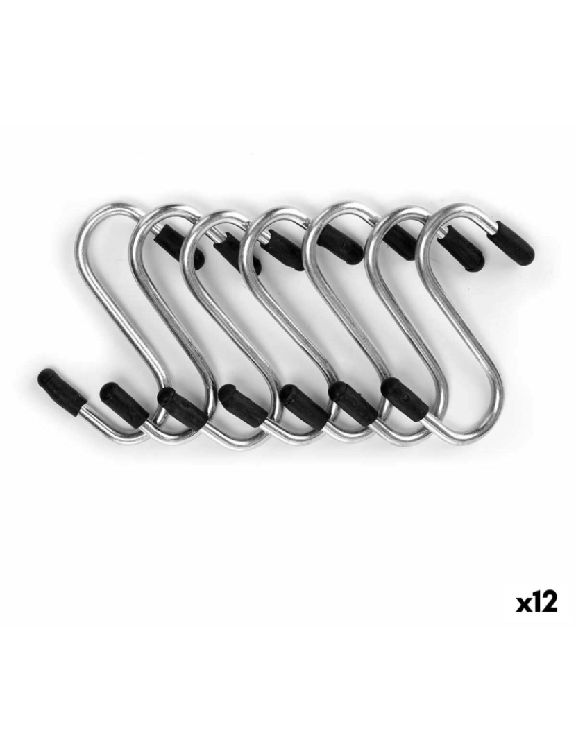 Kinvara - Gancho para pendurar Conjunto Prateado Metal 4,7 cm (12 Unidades)