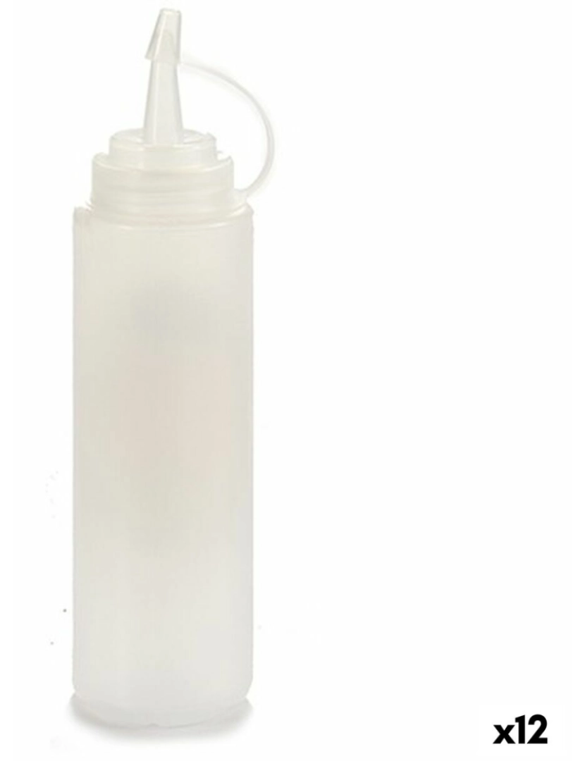 Kinvara - Frasco para Molhos Transparente Plástico 200 ml (12 Unidades)