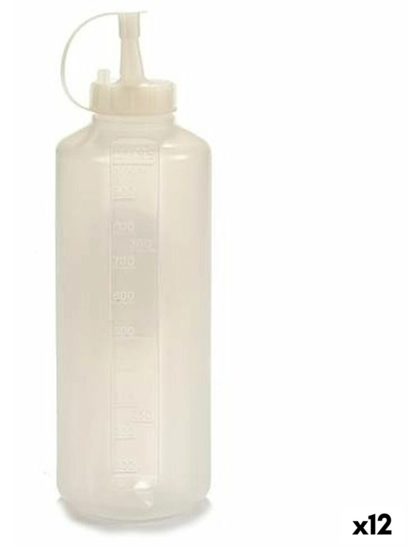 Kinvara - Frasco para Molhos Transparente Plástico 1 L (12 Unidades)