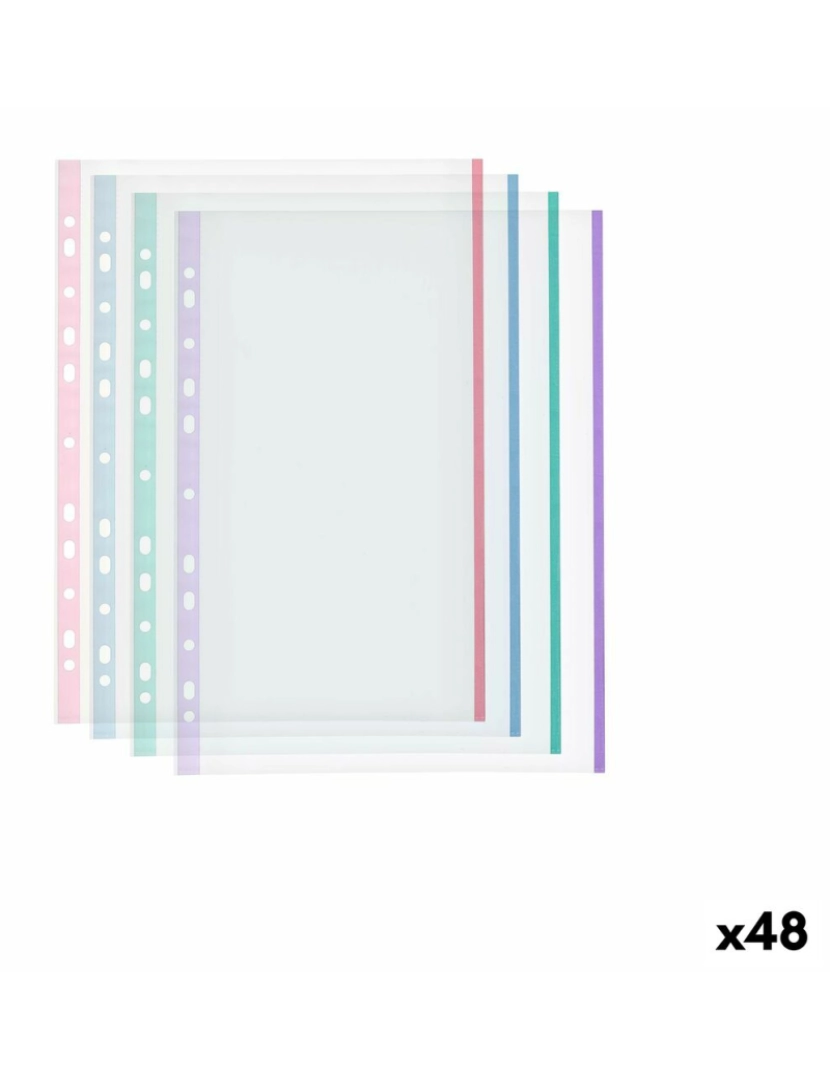 Pincello - Capas Multicolor A4 Plástico (48 Unidades)