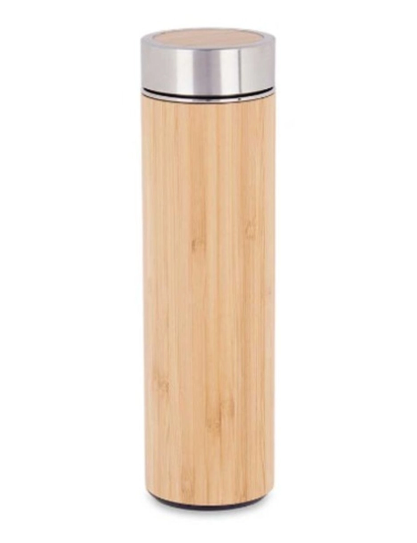 imagem de Termo 500 ml Natural Metal Bambu (6 Unidades)4
