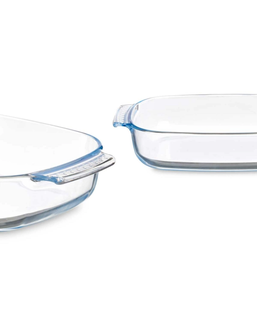 imagem de Recipiente de Cozinha Com pegas Transparente Vidro de Borosilicato 3,8 L 38 x 6,5 x 25,4 cm (6 Unidades)3