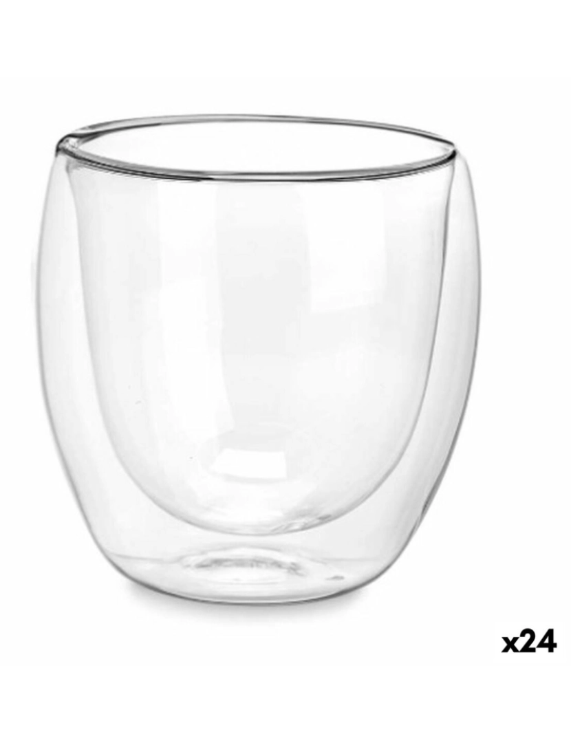 Vivalto - Copo Transparente Vidro de Borosilicato 246 ml (24 Unidades)
