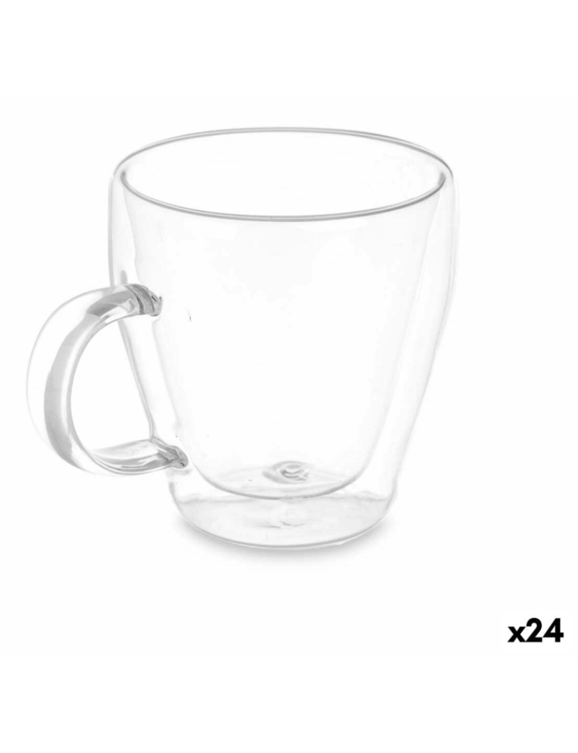 imagem de Caneca Transparente Vidro de Borosilicato 270 ml (24 Unidades)1