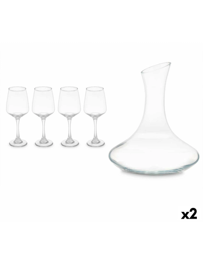 Vivalto - Conjunto para Degustação de Vinho Transparente Vidro 420 ml 1,8 L (2 Unidades)