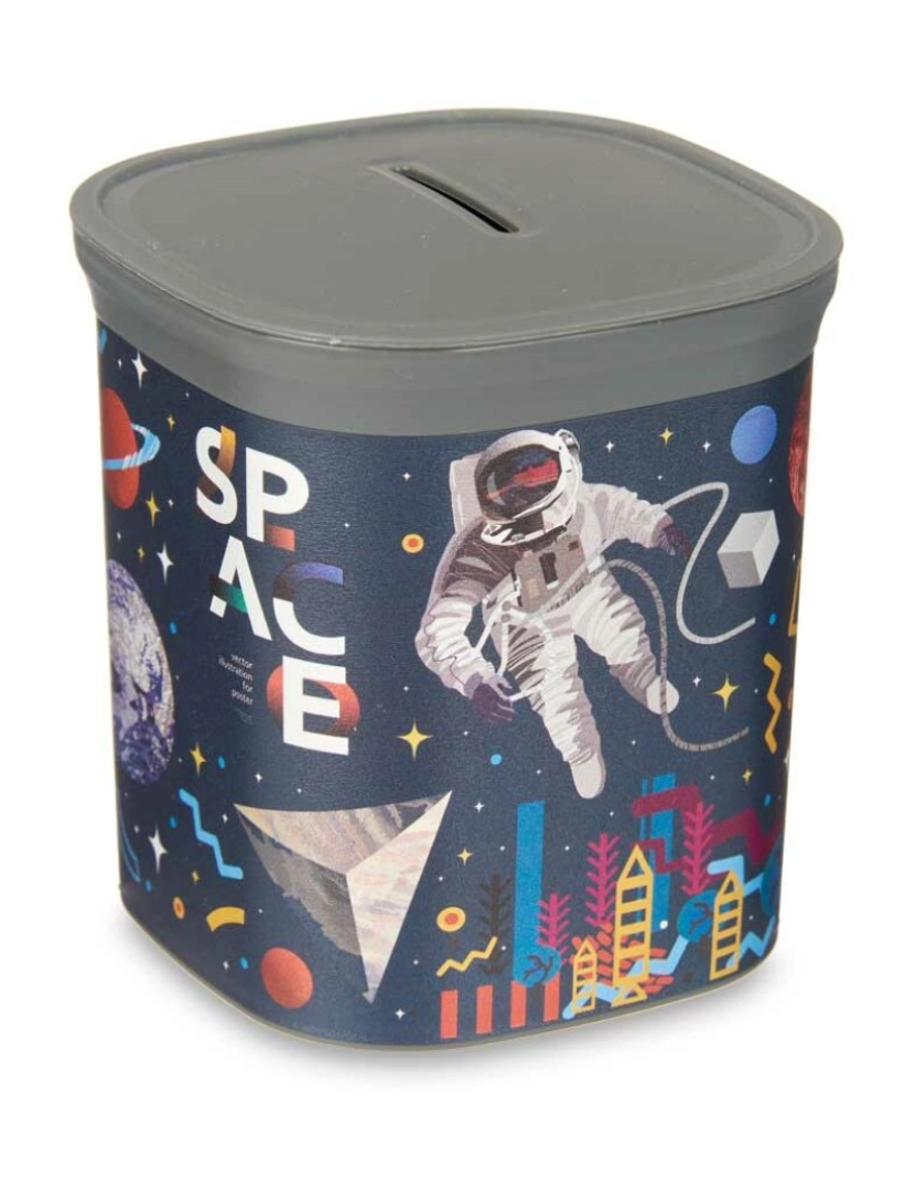 imagem de mealheiro Multicolor Astronauta Plástico 9 x 10,2 x 9 cm (48 Unidades)2