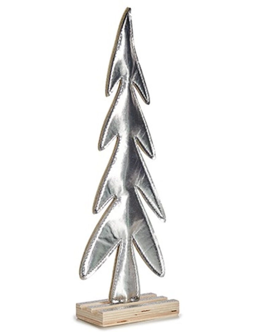 imagem de Figura Decorativa Árvore de Natal Cinzento Madeira 5 x 32,5 x 11,5 cm (24 Unidades)2