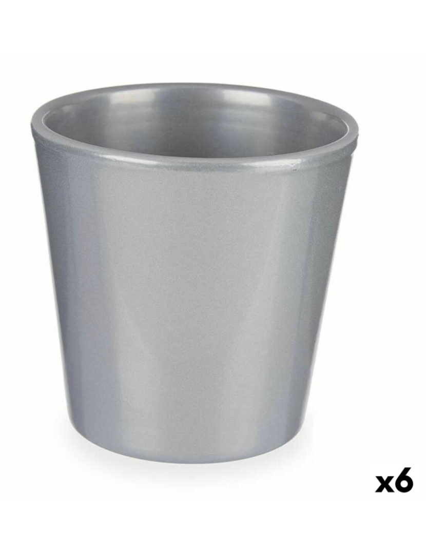 Ibergarden - Vaso Ø 17 cm Prateado (6 Unidades)