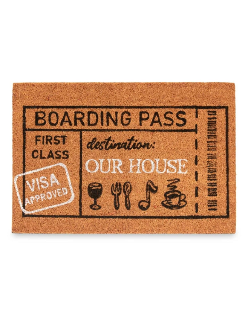 imagem de Tapete Boarding Pass Natural 60 x 1 x 40 cm (12 Unidades)3