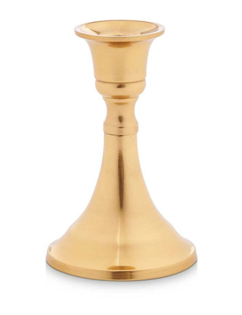 imagem de Candelabro Dourado Alumínio 5 x 11 x 9 cm (12 Unidades)2