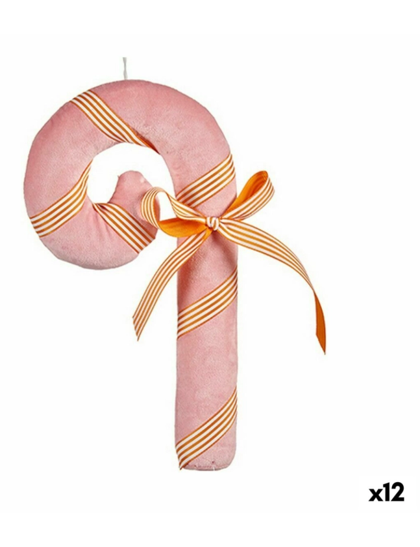 Krist+ - Adorno Natalício Bastão Cor de Rosa 15 x 27 x 4 cm (12 Unidades)