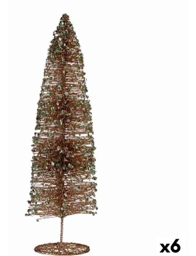 Krist+ - Árvore de Natal Lantejoulas champagne 10 x 40 x 10 cm (6 Unidades)