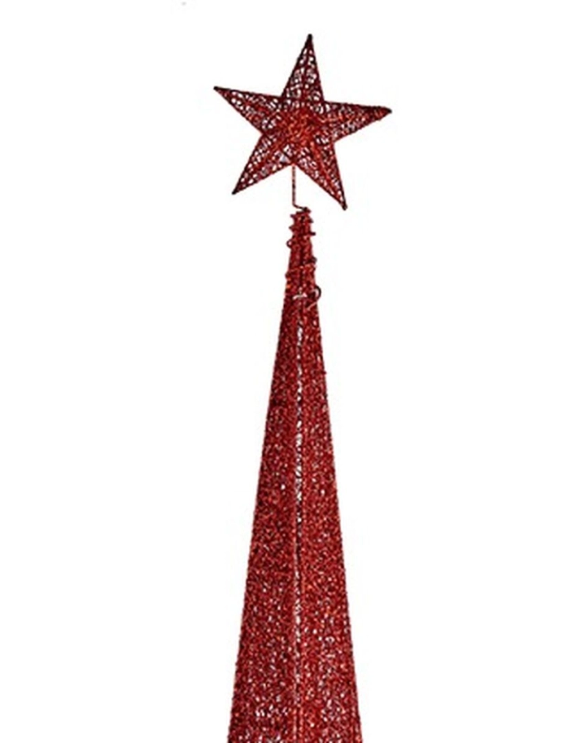 imagem de Árvore de Natal Torre Vermelho Metal Plástico 42 x 218 x 42 cm (3 Unidades)2